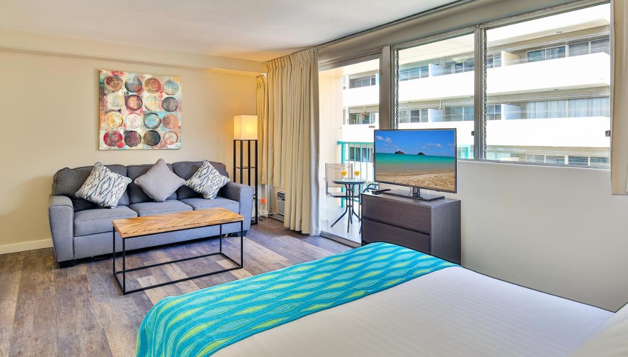 City View Studio With Pool Access In Aloha Surf! هونولولو المظهر الخارجي الصورة